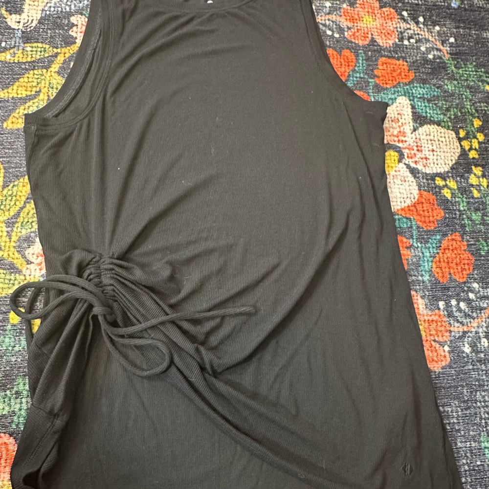 Tavi Black Sleeveless side Tie Top